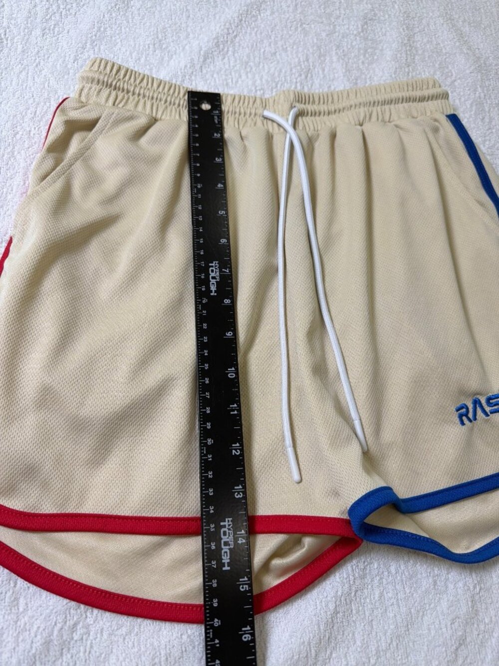RASKOL Retro Cream Classic Bodybuilding Shorts, Large - Picture 7 of 7